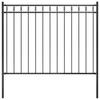 Garden Fence ASSEN Steel 1.7 x 1 m Black
