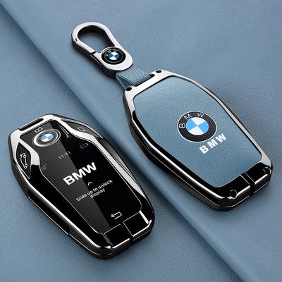 Автомобильная наклейка Горячая 2025 Кожаный Чехол для Брелока Автомобильного Ключа Защитный Чехол для BMW 5 7 серии G11 G12 G30 G31 G32 i8 I12 I15 G01 X3 G02 X4 G05 X