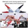 2Pieces Sturdy 600A Metal Battery Clamps Portable for Automotive Jumpers Cables and Truck Charging Daily Casual Use
