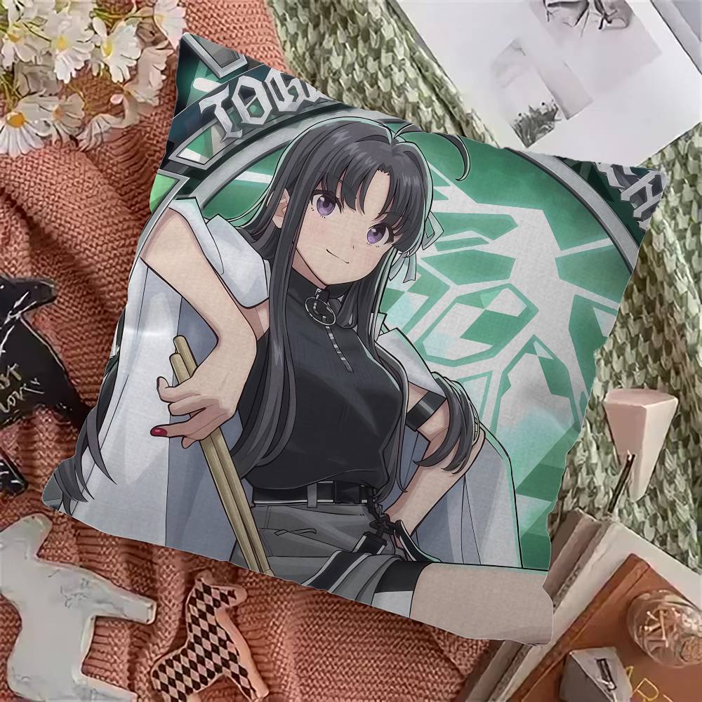Anime Girls Band Cry Cushion Cover Car Throw Pillow Case For Sofa Car Christmas Gift xcm xcm