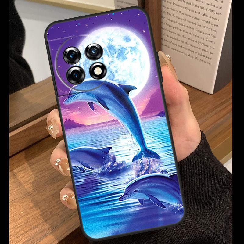 Dolphin Case For OnePlus Nord 5 CE 2 3 4 Lite N20 N30 OnePlus 15 R 13R 12R 10T 13T 10 11 12 13 Cover