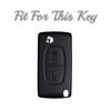 Для Peugeot 308 207 307 3008 5008 Брелок для Citroen C2 C3 C4 C8 Ключи 2 кнопки TPU чехол для автомобильного ключа держатель оболочки аксессуары