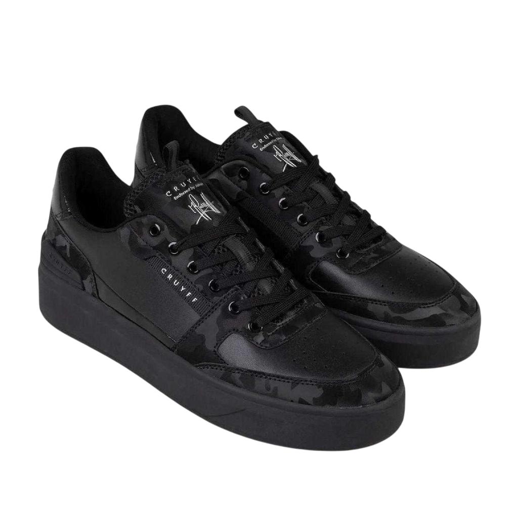 Cruyff Mens Endorsed Leather Tennis Flat Trainers