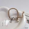 Pure Silver 999 Lucky Rabbit Heart Weight Cotton Thread Bracelet, Light Luxury Niche Versatile