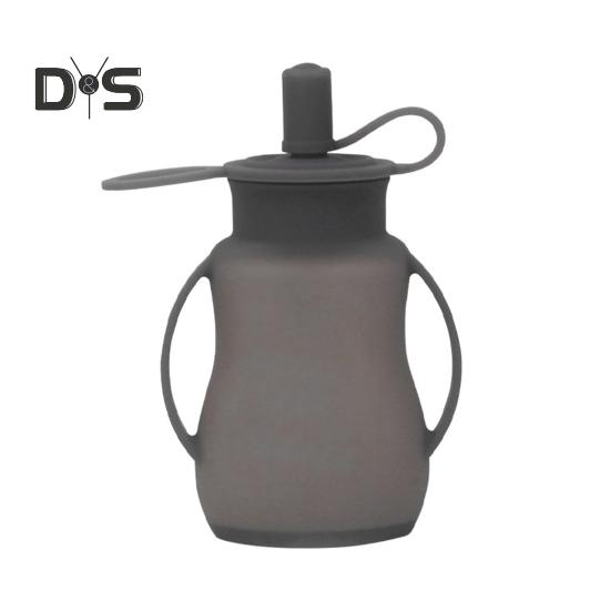 Силиконовые пакеты для еды для малышей, пакет для фруктового пюре, многоразовые пакеты для еды, не содержащие BPA, домашний пакет для хранения пюре с трубочками на ручках