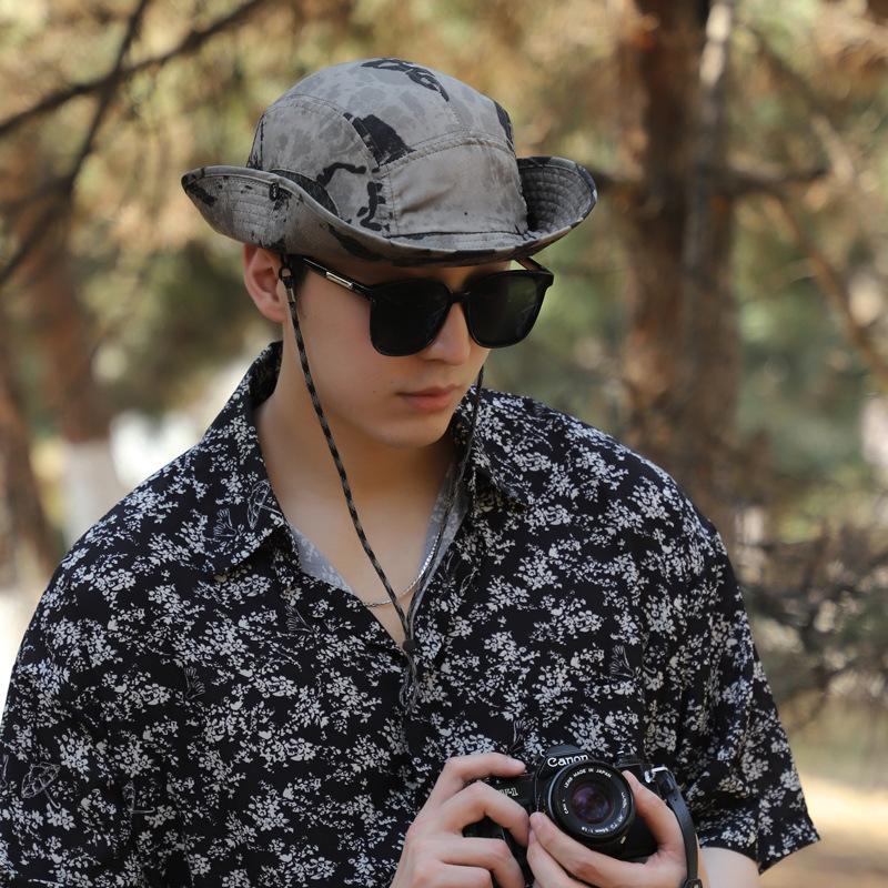 60-65cm Xxl Big Head Hat Men Summer Outdoor Jungle Fisherman Cap Lightweight Sunscreen Quick-drying Sun Hats Hot