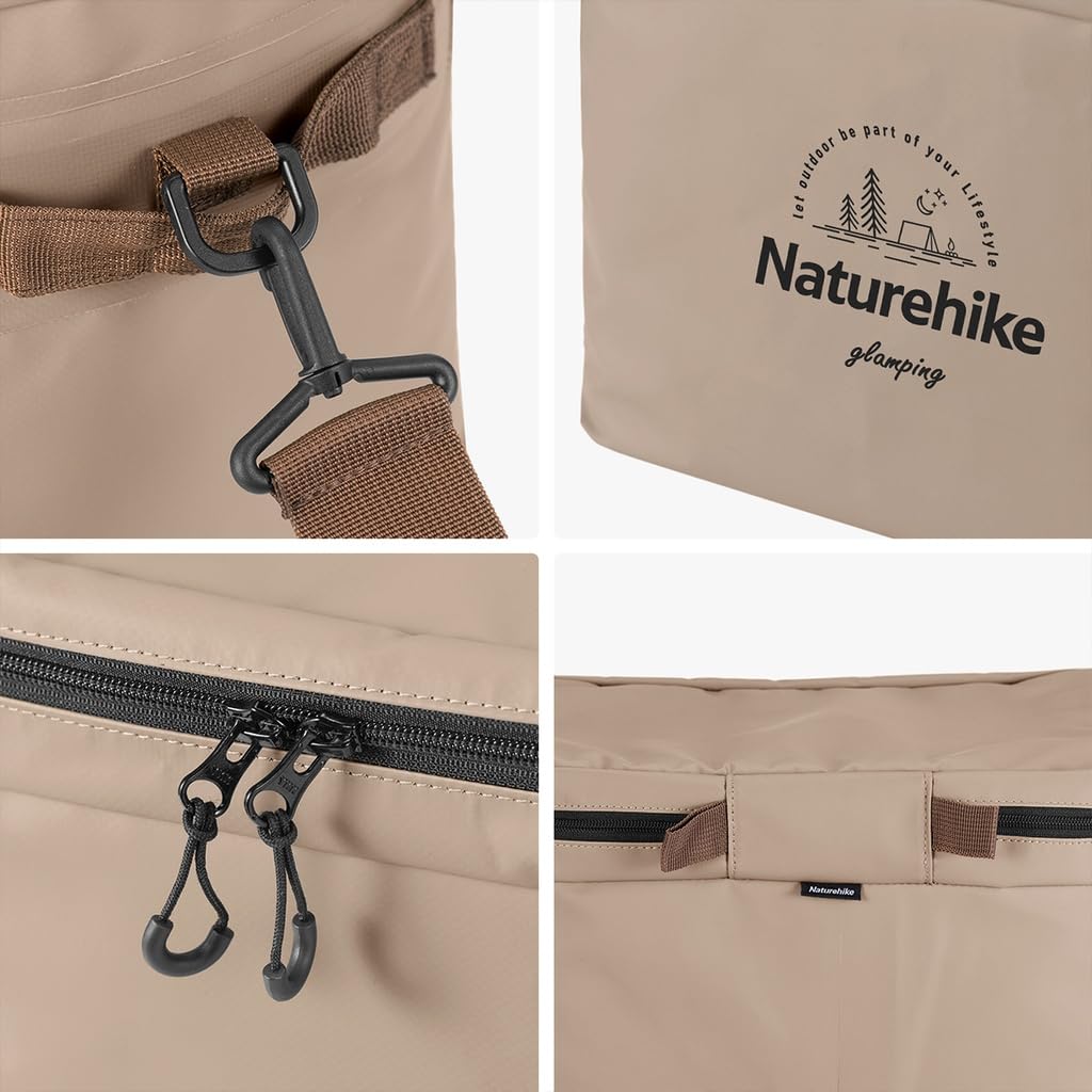 Naturehike Camping Insulated Ice Pack Large Capacity 12L Soft Retention Handheld or Shoulder Includes PVC Bag for Change and Lunch Cooler, Cooler,