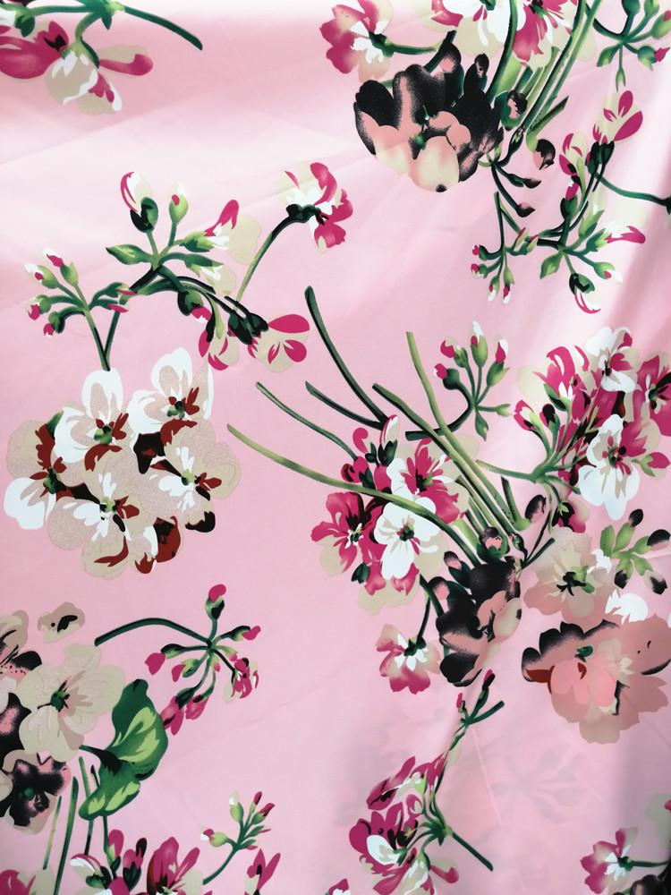 Большая Цветочная Ткань из Шелкового Сатина для Ципао, Подкладки и Ленты для Головного Убора