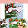Modern Artistic Resin Christmas Dog Bone Hangings With Customizable Options For Pet Lovers