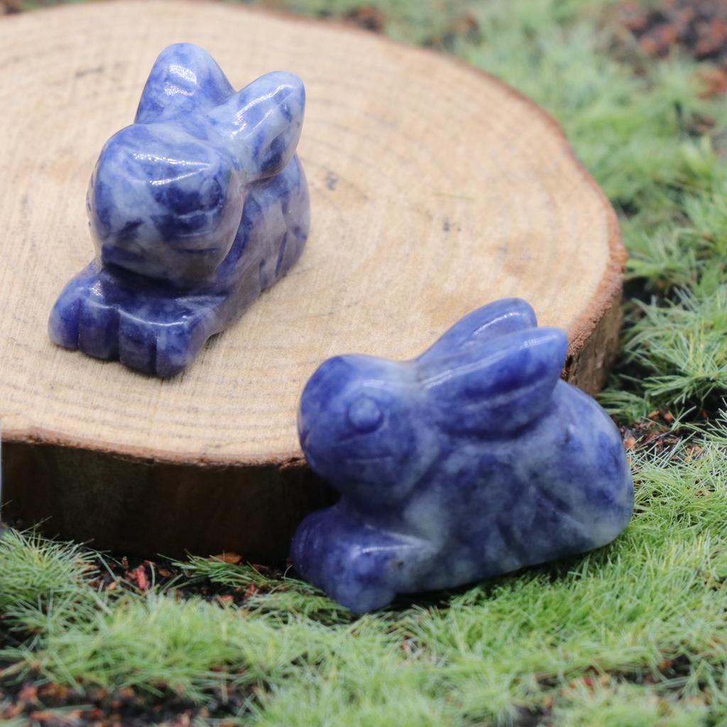 Статуя кролика из натуральных камней, резные фигурки животных, целебные кристаллы, декор для комнаты, драгоценный камень, брелок для рукоделия