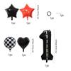 Racing Theme Track Digital Aluminum Film Balloon First Birthday Party Decoration Balloon Set Decoration