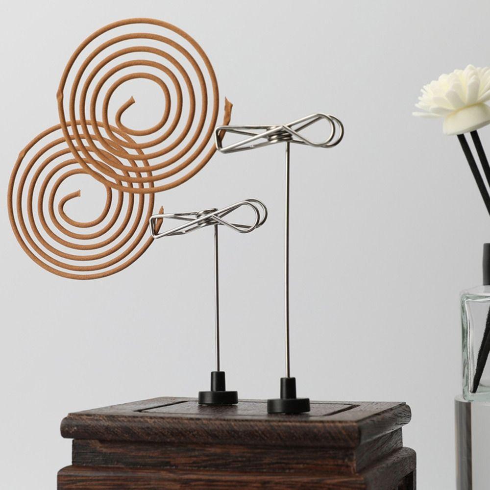 Магнитный зажим для благовоний из нержавеющей стали, гнездо для благовоний из дерева, домашнее благовоние, отпугиватель комаров