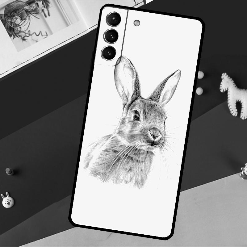 Милый Заяц Кролик Чехол Для Samsung Galaxy S25 S23 S22 S20 S24 Ultra S9 S10 Plus S21 FE S25 FE Чехол Для Телефона