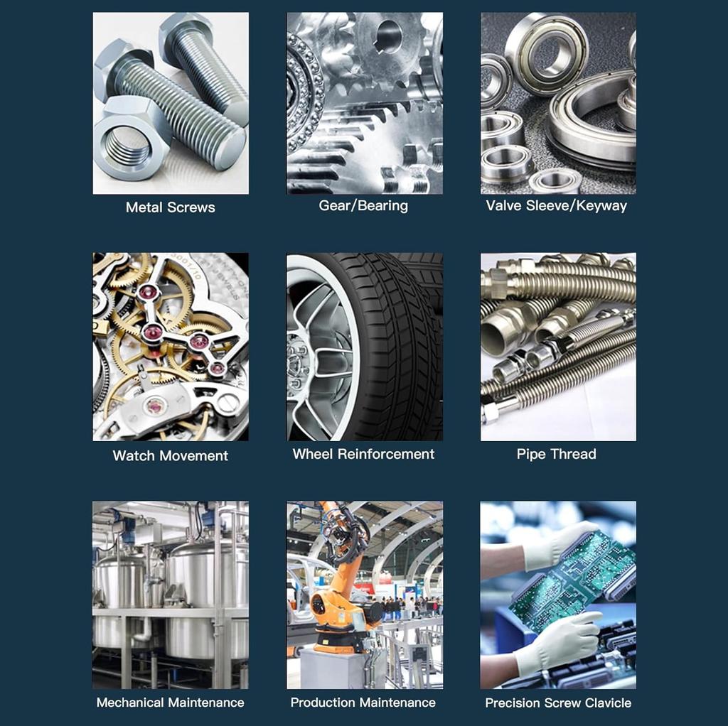 Фиксатор резьбы 243 средней прочности, герметичный фиксатор, 10 мл, съемный фиксатор резьбы для инертных металлов, винтовой агент