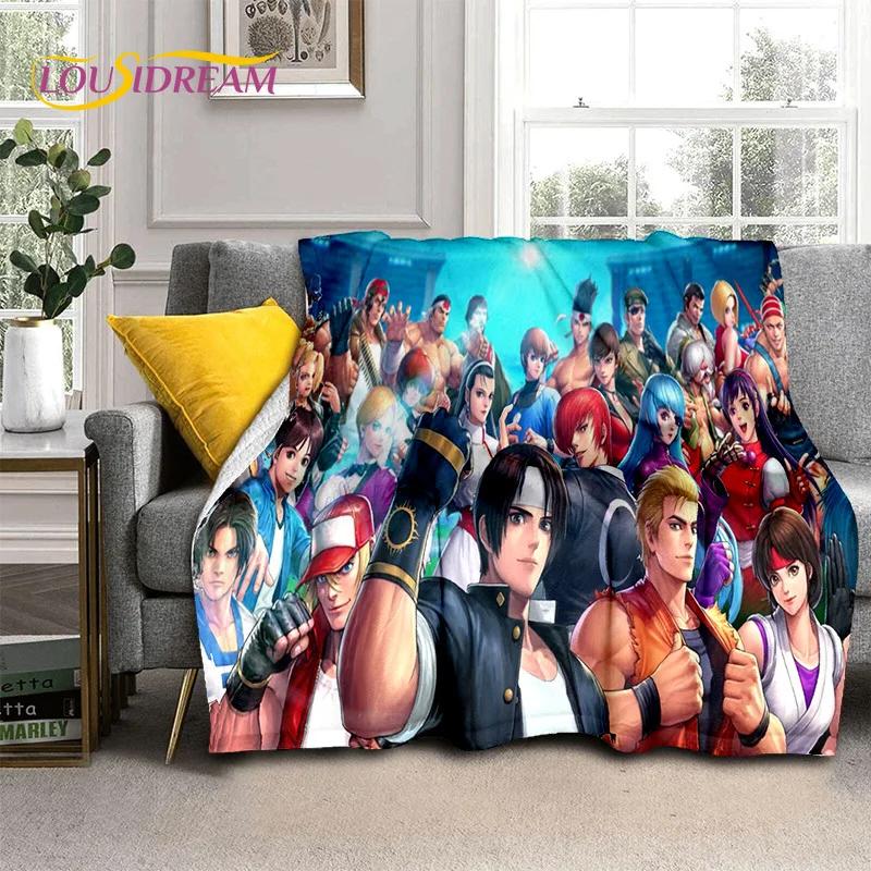 Одеяло King of Fighters в стиле ретро-игр, мягкое одеяло для дома, спальни, кровати, дивана, пикника, путешествия, офиса, одеяло, детское одеяло