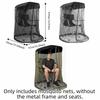 Foldable Design Chair Use Mosquito Net Zipper Opening Mesh Tent Insect Shield Net  Camping