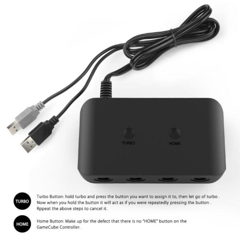 GC в WIIU / ПК / коммутатор 3 в 1 конвертер NGC Conversion Box Последовательная отправка Plug and Play без драйвера