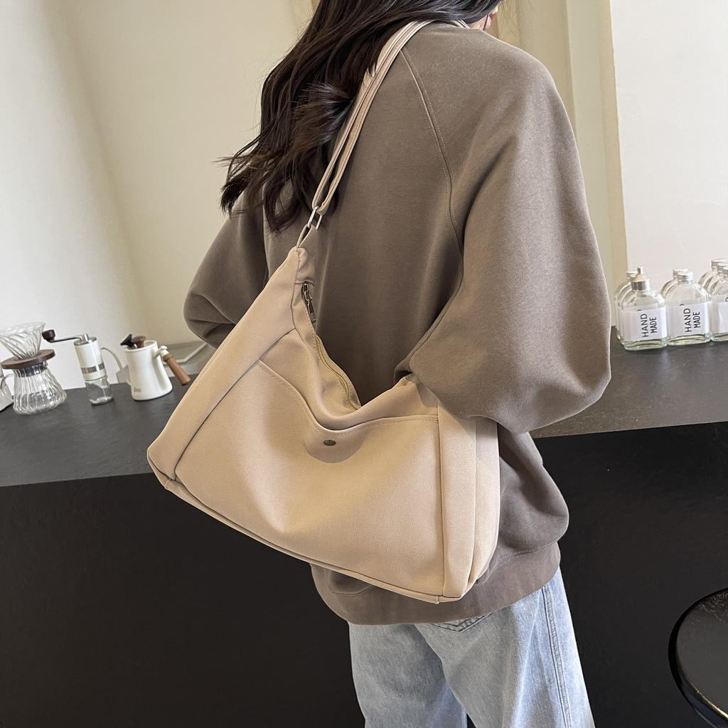 Large Capacity Canvas Tote Bag, Summer Crossbody New All-in-one Leisure College Student Class Bag