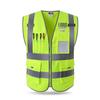 LIKAI Reflective Safety Vest - High-Visibility Construction Traffic Gear, Customizable Fluorescent Workwear.