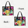 Floral Printed Tote Bag Casual Large Capacity Handbag for Shopping Daily Use