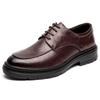 2025 New Men's Leather Shoes Business Formal Casual Men's Shoes Breathable British Men's Trendy Shoes 6096