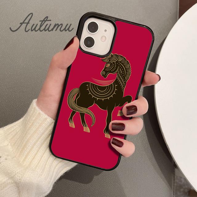 БЕСШОВНЫЙ чехол для телефона со ЗНАКАМИ ЗОДИАКА КИТАЯ для iPhone 17 Air 15 16 16e 11 12 13 14 Pro Max Plus coque Fundas Shell