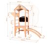 Tower Home Playground - Wood-Pastel
