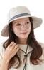 Валерия Шляпа для улицы с регулируемым подбородком Тирольская Сафари Обычный размер Эффект похудения Водоотталкивающая завязка, Размер, Шляпа, Унисекс, 58см, (Белый с оттенком)