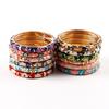 Enamel Vintage Cloisonne Bangle Traditional Women's Hand Bracelet Flower Bangle  Ladies