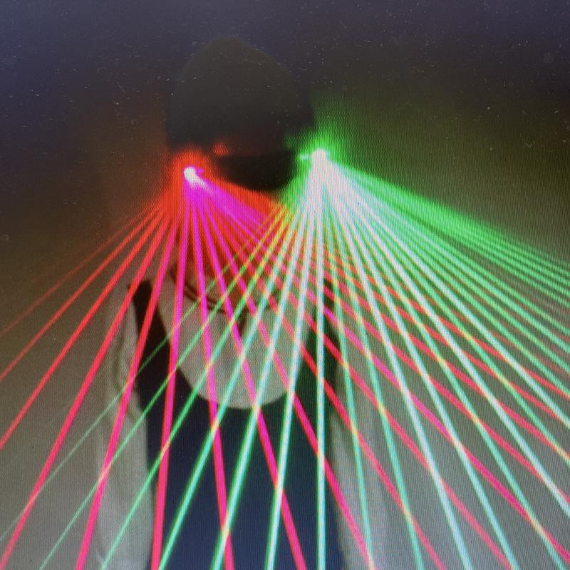 LED Red Laser Glasses Future Technology Eyewear for DJ Light Shows Fashionable Plastic Cosplay & Halloween/Christmas Party Gifts