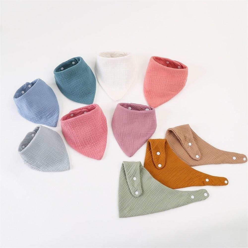 Cotton Material Newborn Feeding Saliva Towel Soft Drool Bandana Bib Baby Burp Cloth All Seasons