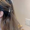 Темпераментный Универсальный Акриловый Бант Зажим для Волос Женский Затылок Высокое Чувство Кристалл Средний Полузакол заколка