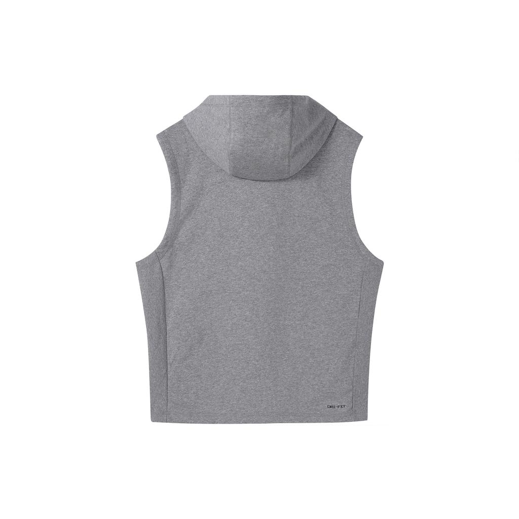 New Jordan Dri-FIT Sport Sleeveless Breathable Pullover Hooded Vest Grey DZ0572-091