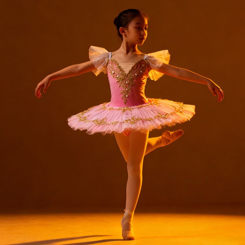 Жемчужное Детское Балетное Платье Современная Одежда для Выступлений Модное Платье Принцессы Девочки Дети