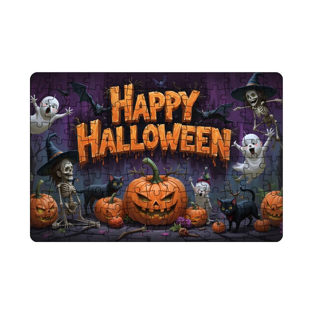 Пазл на Хэллоуин – Пазл для семейных посиделок для украшения дома и досуга