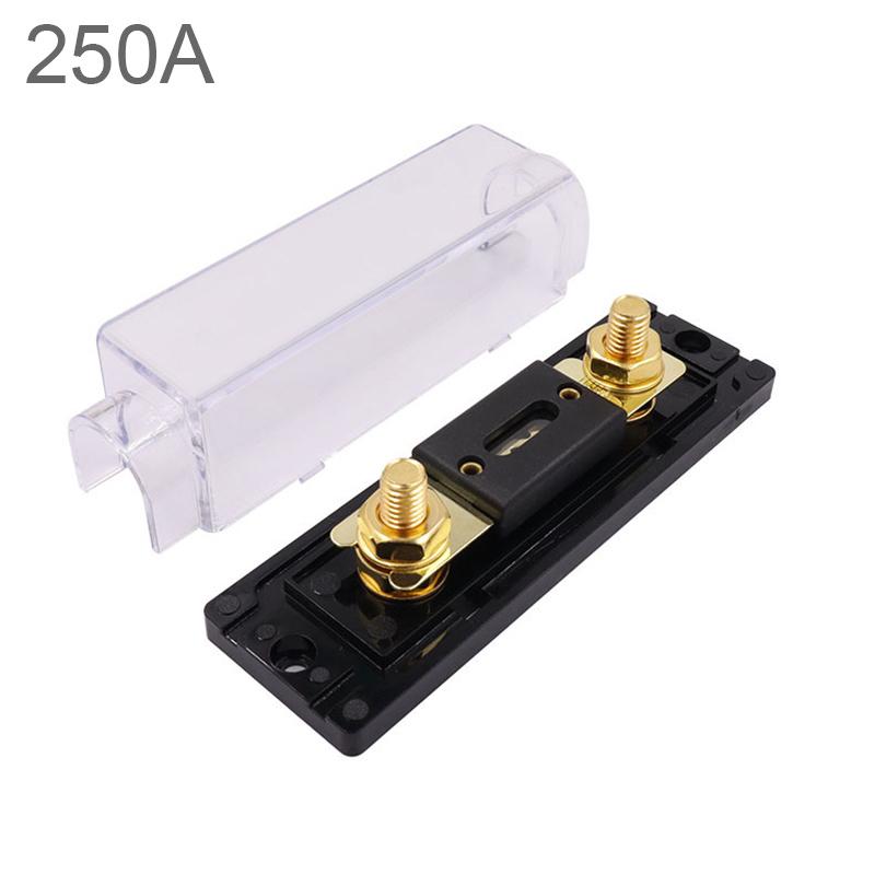 12-48V 60A/80A/100A/150A/200A/250A/300A Automobile Power Supply Type Power Amplifier Fuse 0/2/4 Gauge Fuse Holder for Cars