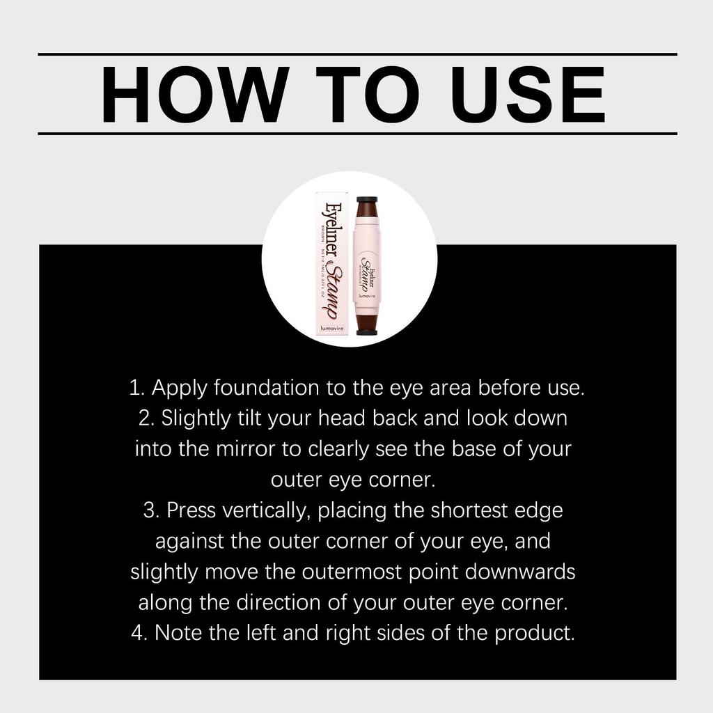 Коричневый штамп-подводка для глаз Lumavire: Быстро сохнет, Натуральный финиш, Высокая пигментация для легкого нанесения.