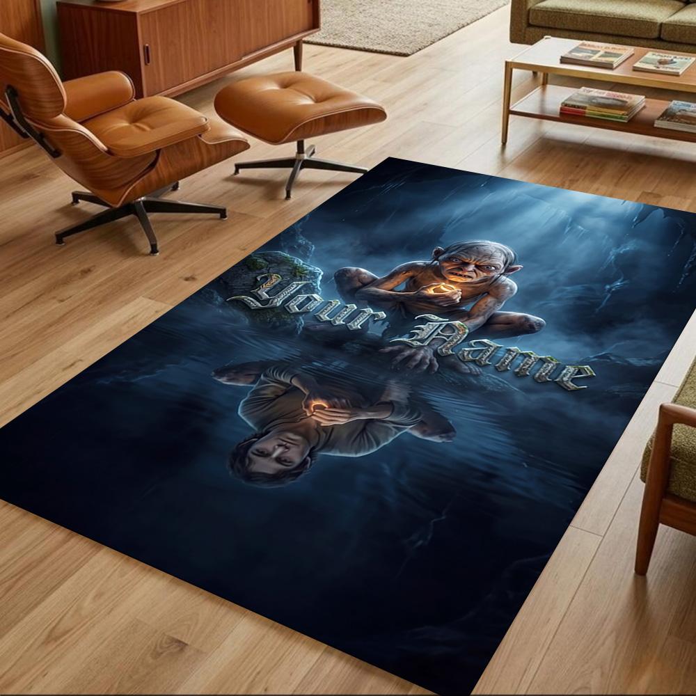 Lord Rings Customize Your Name Carpet Perfect for Balcony Entryway Kitchen Dormitory Anti-slip Rug Office home decor
