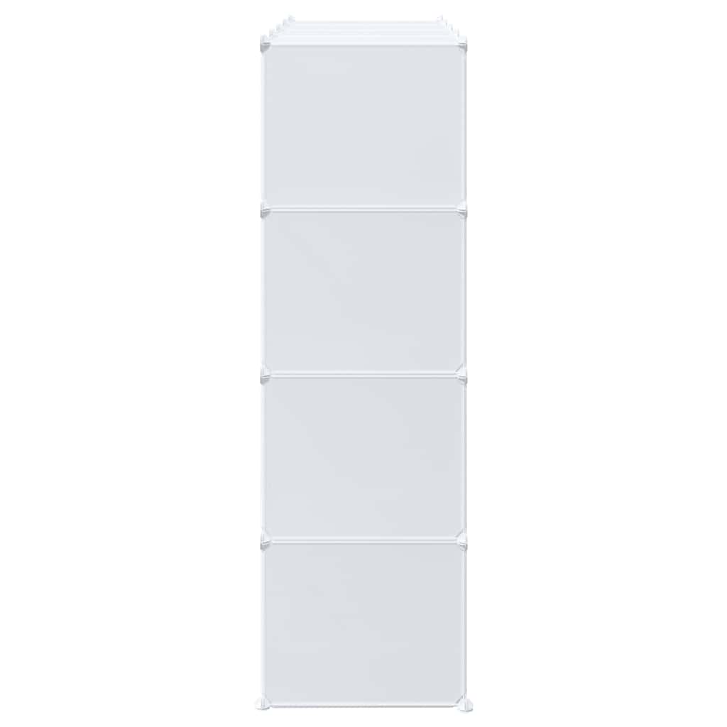 Cube Storage System with 16 Cubes and Hanging Rods PP