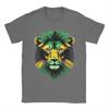 Jamaica Flag Lion Face T Shirt Summer Jamaica Lovers Tshirts Cotton Breathable Oversize Top Tees Short Sleeve Vintage Tops