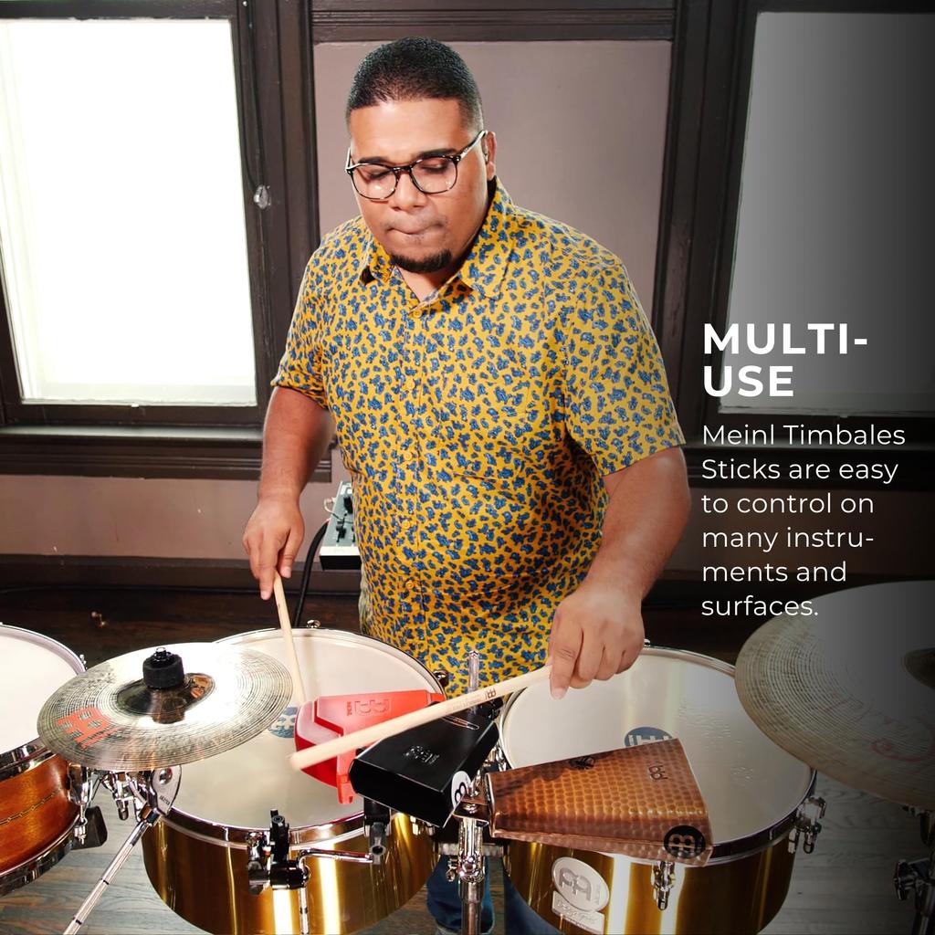 MEINL Щетки для барабанных палочек для тимбалов гикори x 3 шт. и 7/16" SB127-3 (405 11,1 мм) []