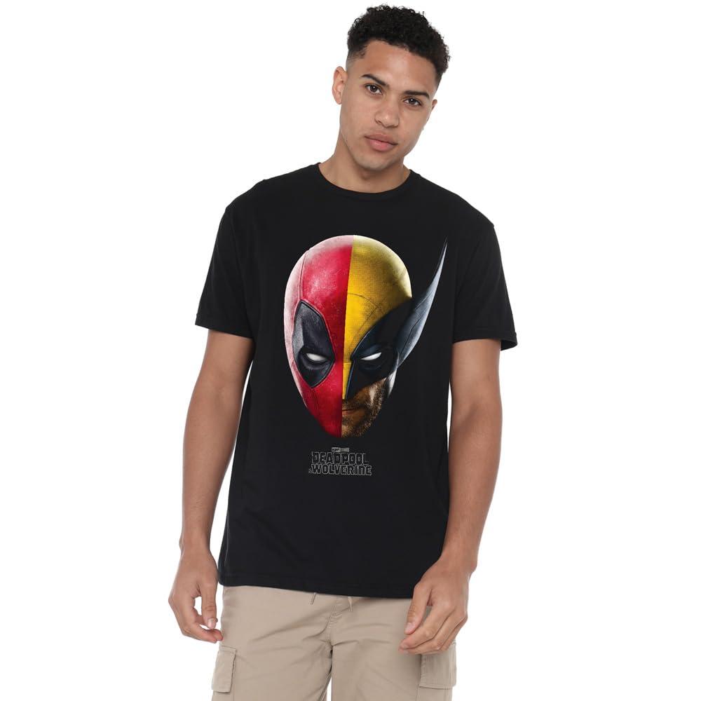 Футболка с портретом Дэдпула и Росомахи для мужчин