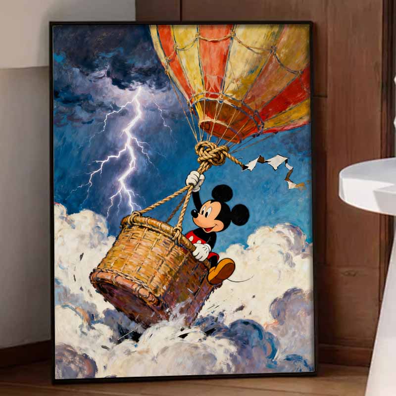Disney 5D diamond painting set DIY handmade diamond painting art production Mickey hot air balloon decorative painting