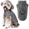 1PC Pet Dog Sweater Fashionable Autumn and Winter Pet Clothes Solid Color Knitted Warm Clothing Comfortable Pet Supplies