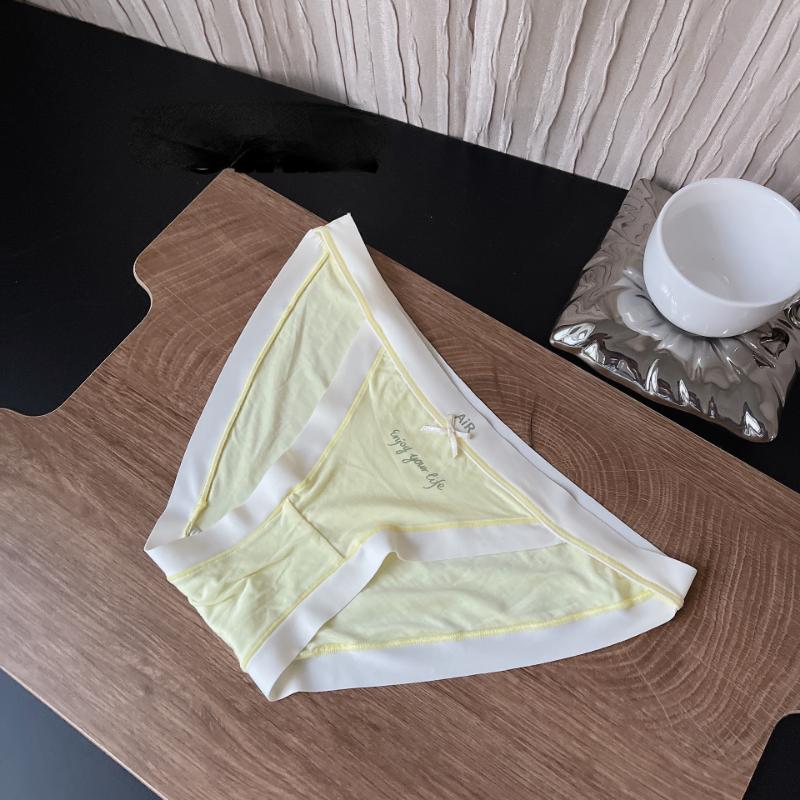 Бесшовное нижнее белье с высоким разрезом и большим эластичным бесшовным сексуальным женским треугольным бельем из чистого хлопка
