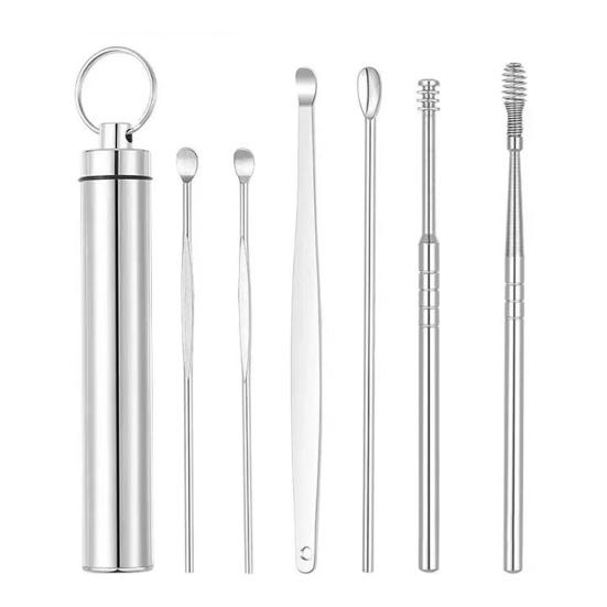 Wax Cleaner Reusable Polished Surface Professional Spiral Earwax Remover Ear Pick Cleaning