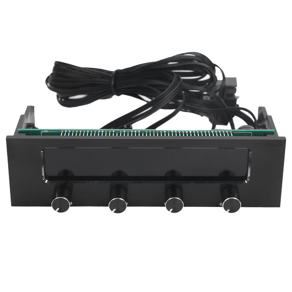 STW‑6041 Контроллер вентилятора для процессора компьютера Многофункциональный 4-канальный ЖК-дисплей на передней панели