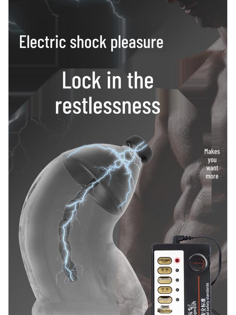 SM Электрический шок Кольцо целомудрия для лошадиного глаза: Мужское тренировочное и ограничивающее устройство для кульминации