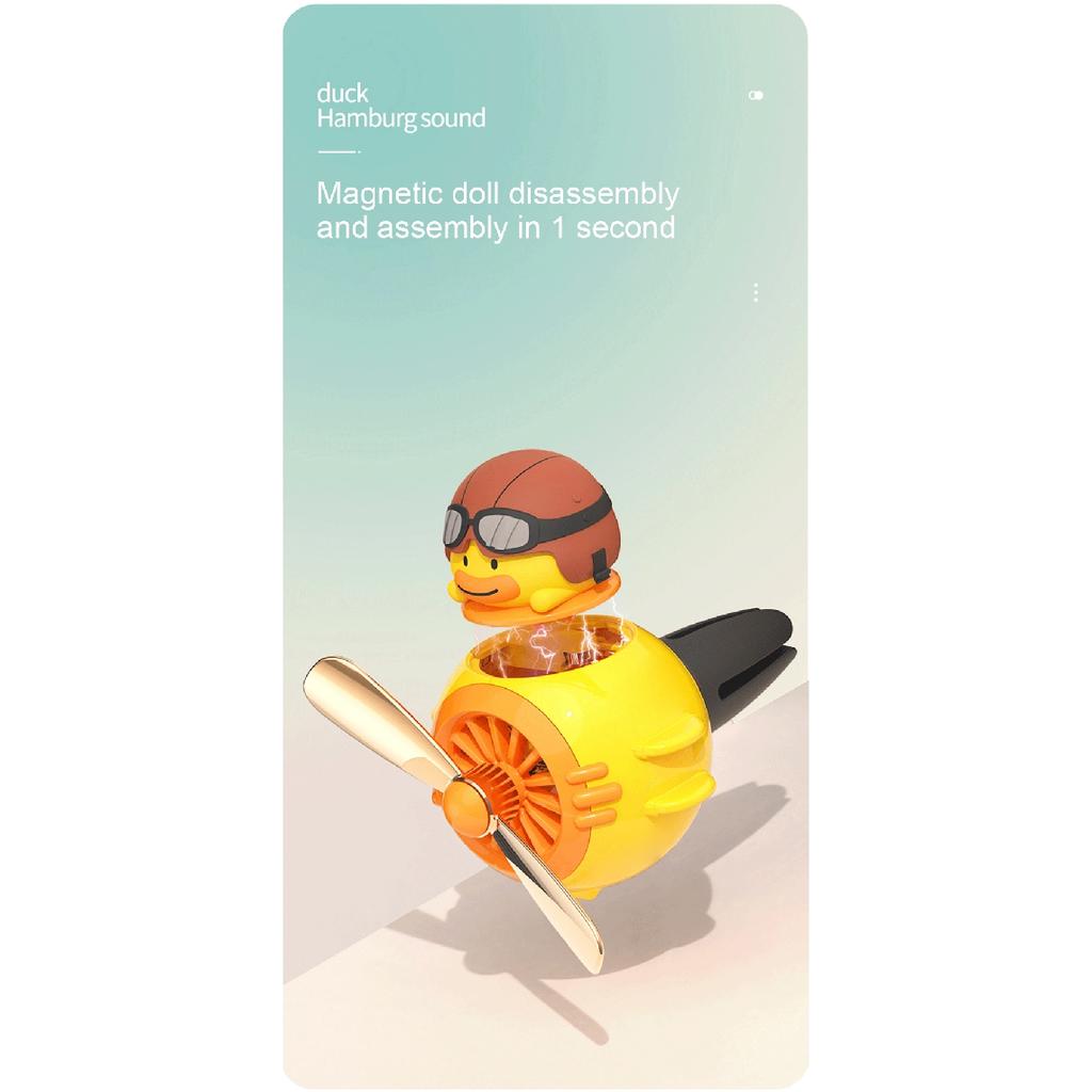 Милый автомобильный освежитель воздуха с мультяшной уткой, автовыпускное отверстие для ароматерапии, зажим для духов, диффузор, украшение для салона автомобиля