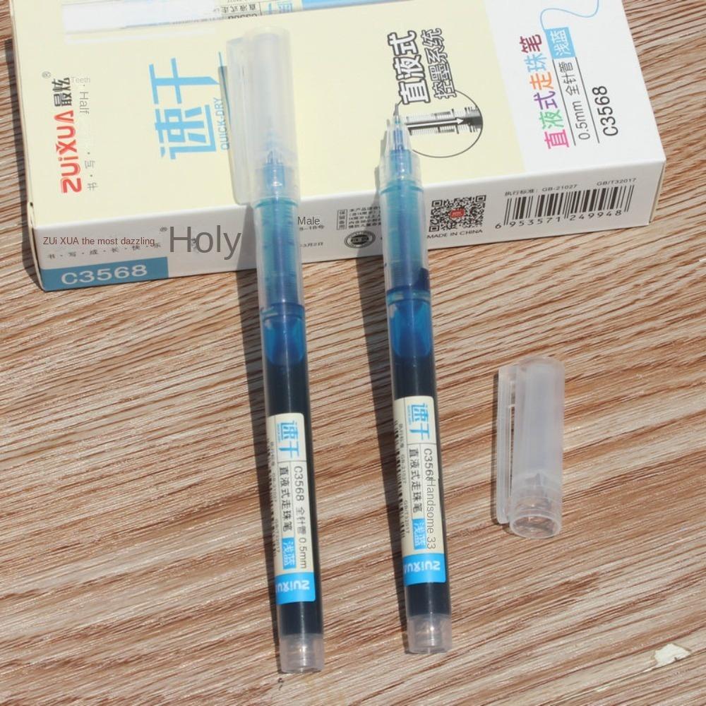 0.5mm Gel Pen 12 Color Ballpoint Pen New Straight Liquid Ball Pen